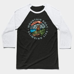 Wild Goat Adventure Baseball T-Shirt